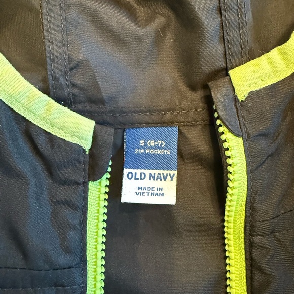Old Navy Kids Raincoat - Black and Olive - Picture 2 of 4